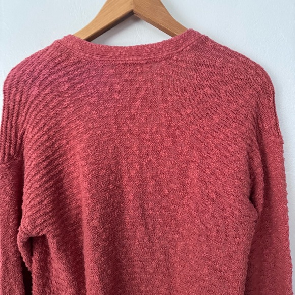 L.L. Bean coral color 100% Cotton knit open cardigan Size Small - Picture 7 of 7